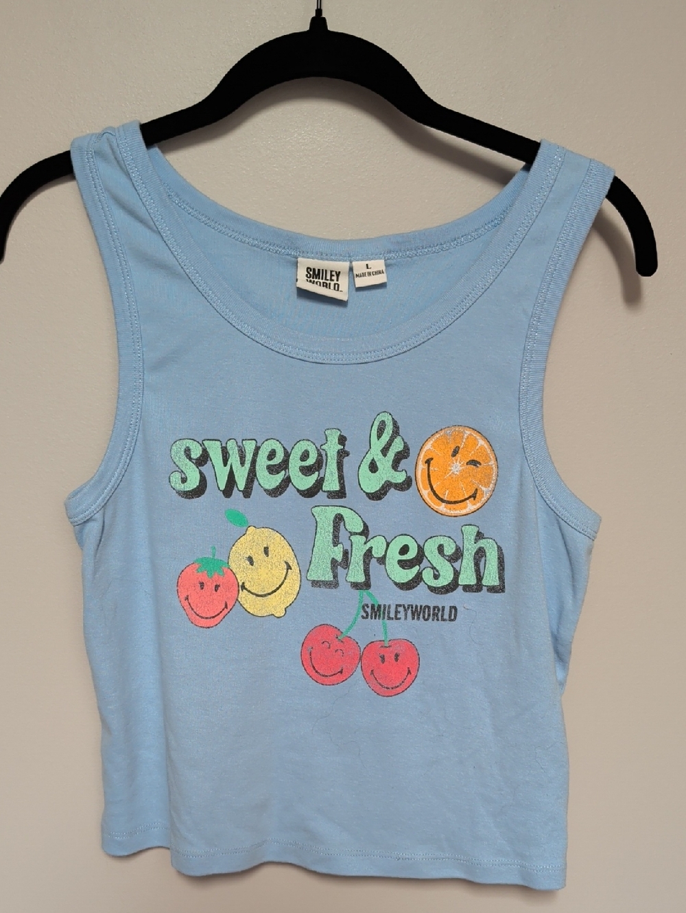 Smileyworld Sweet & Fresh Light Blue Tank Top